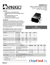 Datasheet AWS5502-S14 manufacturer Anadigics